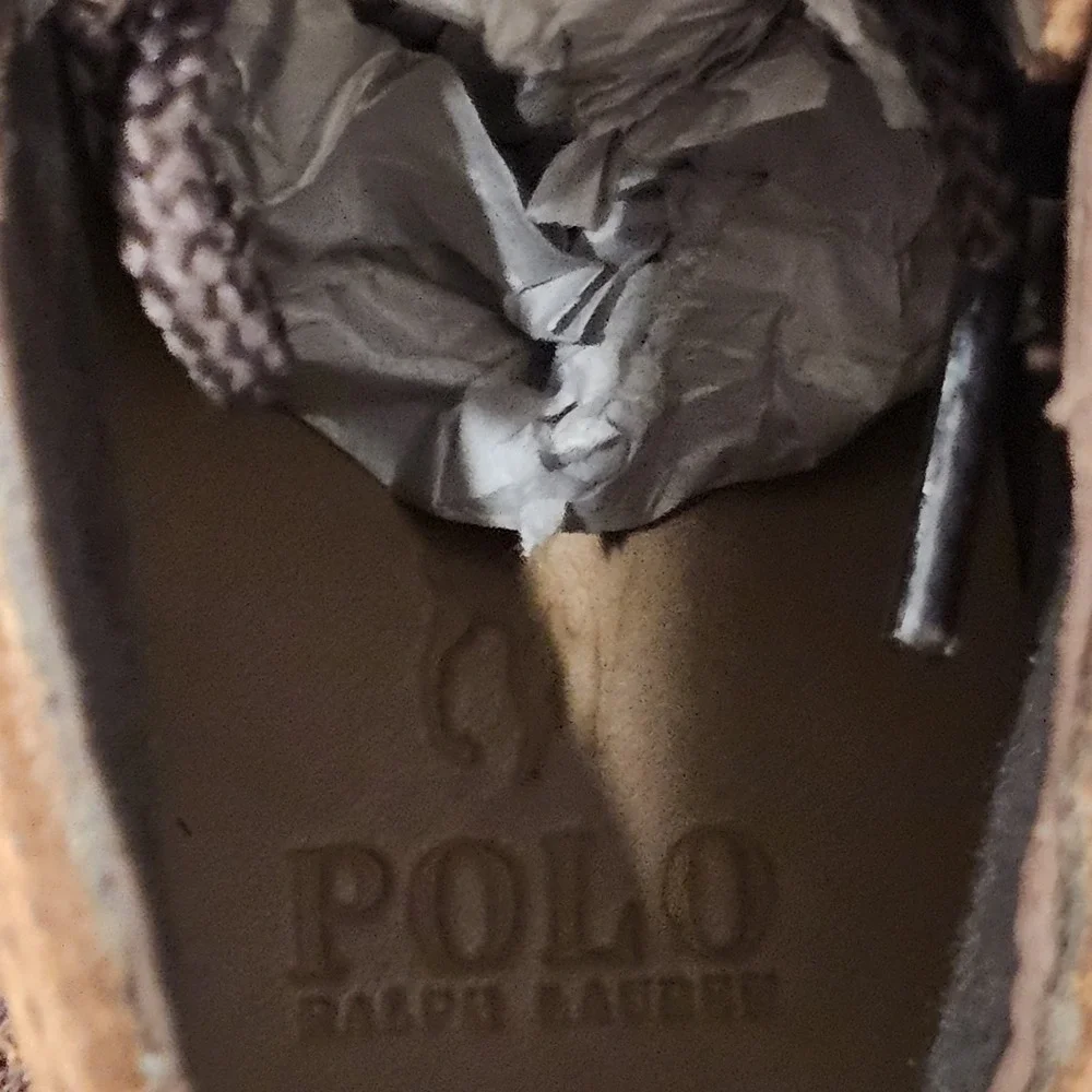 Polo Ralph‎ Lauren Oslo Low Waterproof Leather Suede Boots Mens Size 7.5